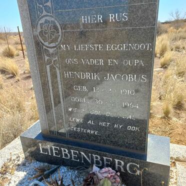 LIEBENBERG Hendrik Jacobus 1910-1964