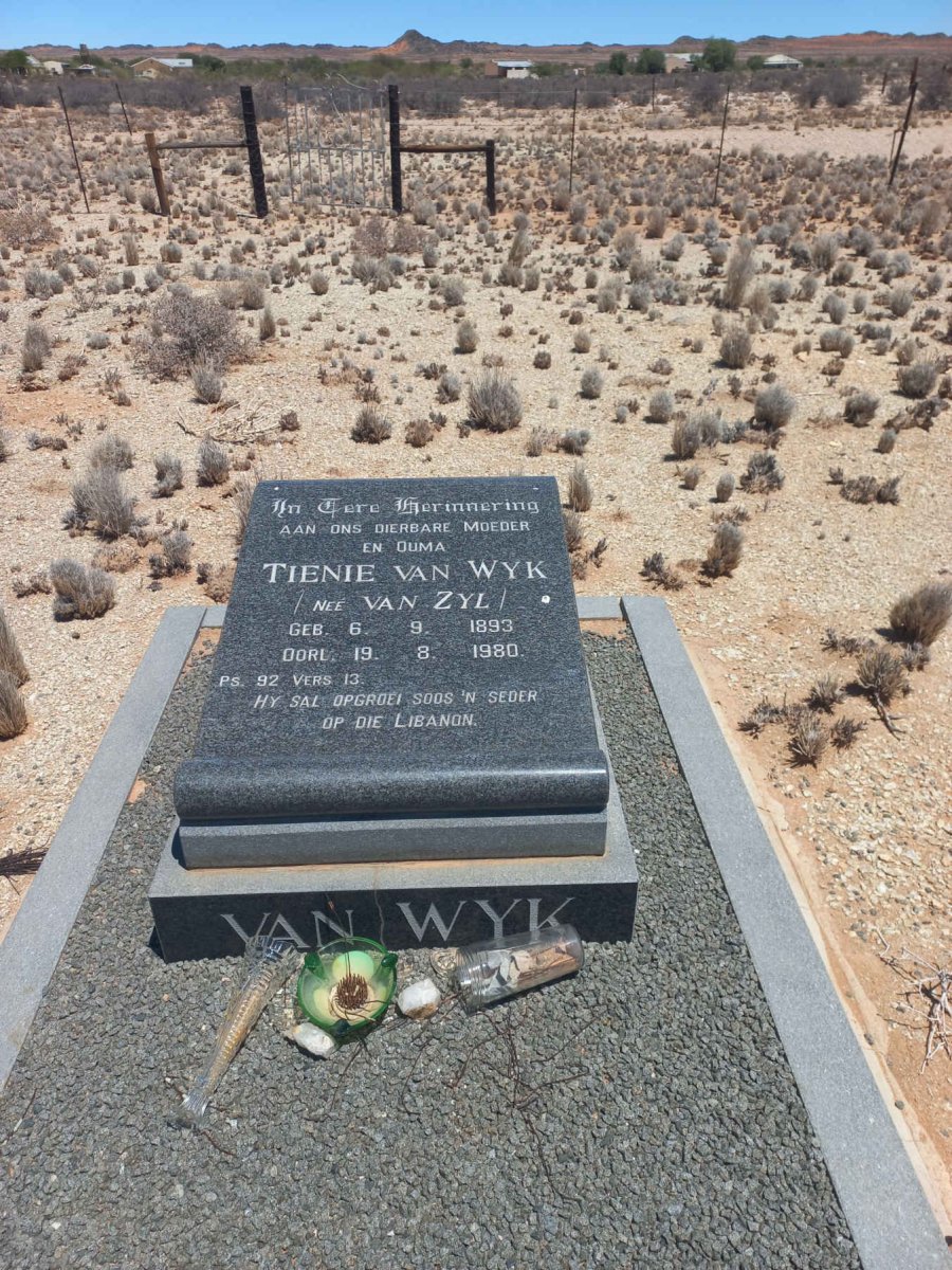 WYK Tienie, van nee VAN ZYL 1893-1980