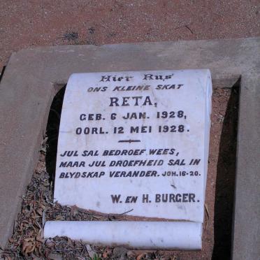 BURGER Reta 1928-1928