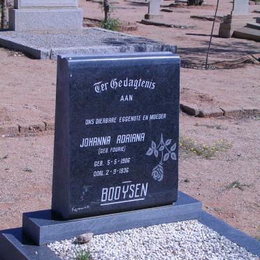 BOOYSEN Johanna Adriana nee FOURIE 1906-1936