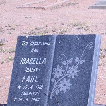 FAUL Isabella geb. MARITZ 1910-1946
