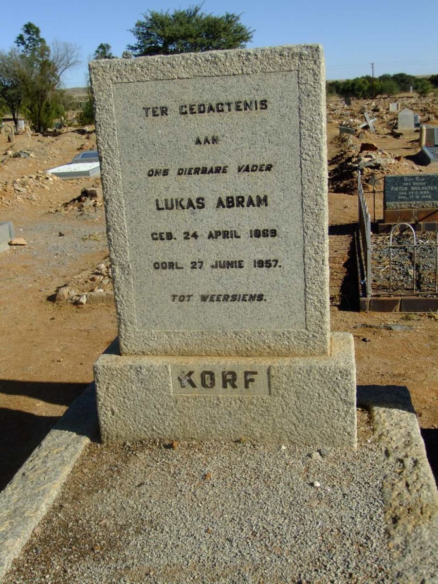 KORF Lukas Abram 1869-1957