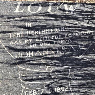 LOUW Johannes A.N. 1892-1970