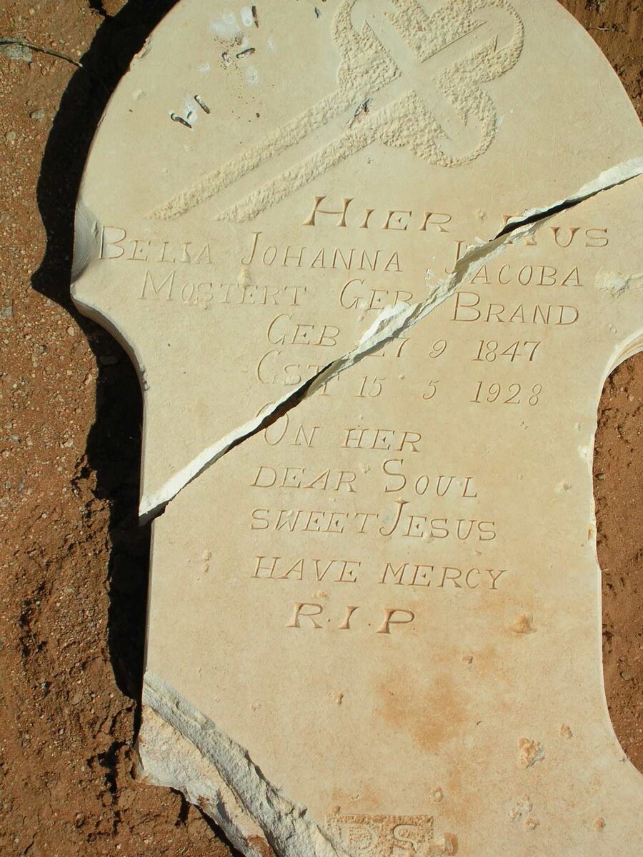 MOSTERT Belia Johanna Jacoba geb. BRAND 1847-1928