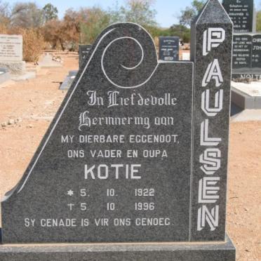 PAULSEN Kotie 1922-1996