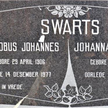 SWARTS Jacobus Johannes 1906-1977 &amp; Johanna Wilhelmina 1902-1992