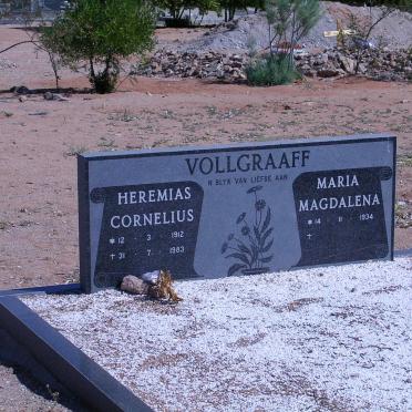 VOLLGRAAFF Heremias Cornelius 1912-1983 &amp; Maria Magdalena 1934-