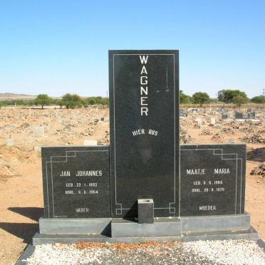 WAGNER Jan Johannes 1893-1964 &amp; Maatje Maria 1884-1979