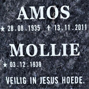 WESTHUYZEN Amos, van der 1935-2011 &amp; Mollie 1939-