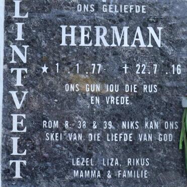 LINTVELT Herman 1977-2016