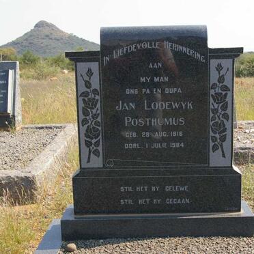 POSTHUMUS Jan Lodewyk 1916-1984