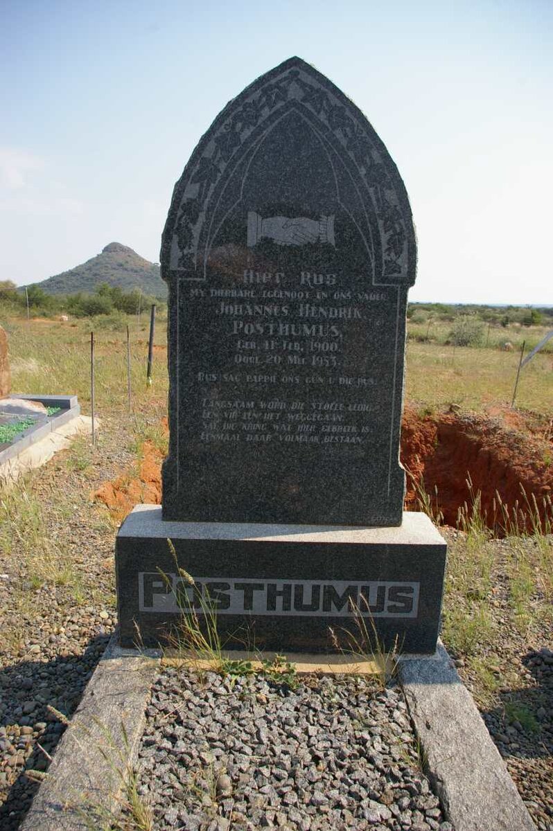 POSTHUMUS Johannes Hendrik 1900-1953