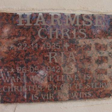 HARMSE Chris 1935- &amp; Ria 1942-