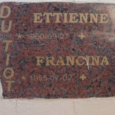 TOIT Ettienne, du 1950- &amp; Francina 1955-
