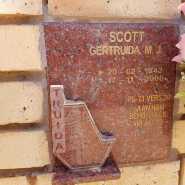 SCOTT Gertruida M.J. 1942-2008