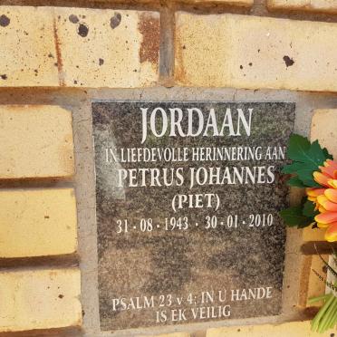 JORDAAN Petrus Johannes 1943-2010