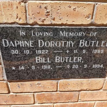 BUTLER Bill 1918-1994 &amp; Daphne Dorothy 1922-1985