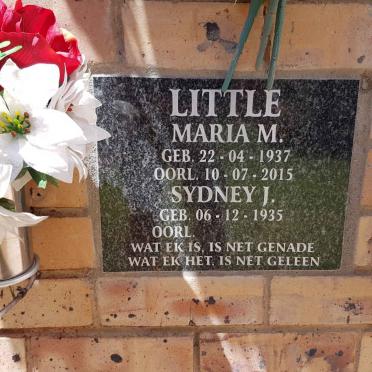 LITTLE Sydney J. 1935-  &amp; Maria M. 1937-2015