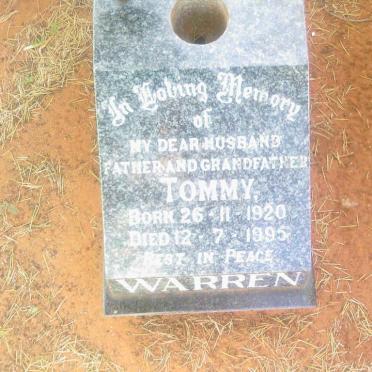 WARREN Tommy 1920-1995
