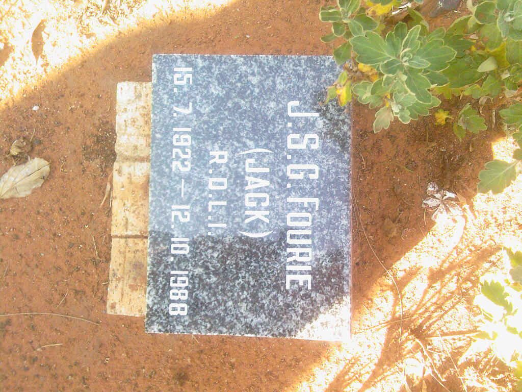 FOURIE J.S.G.1922-1988
