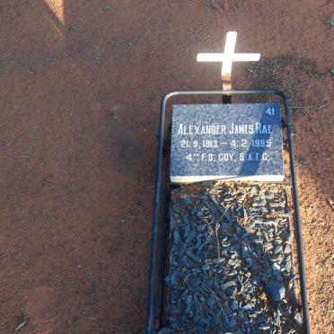 RAE Alexander James 1913-1995