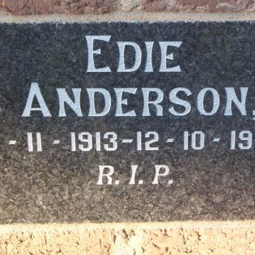 ANDERSON Edie 1913-1993