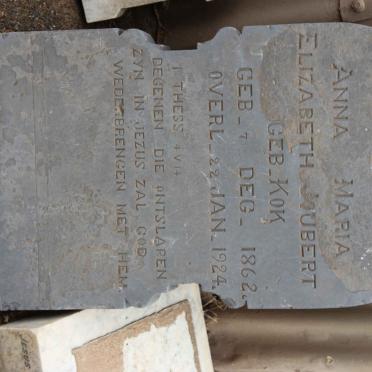 JOUBERT Anna Maria Elizabeth nee KOK 1862-1924