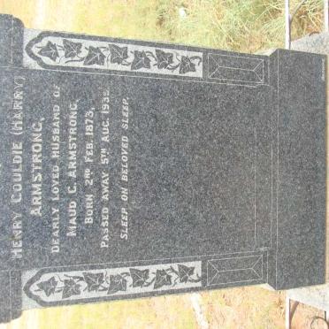 ARMSTRONG Henry Gouldie 1873-1939