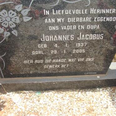 BOSCH Johannes Jacobus, van 1937-2005