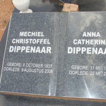DIPPENAAR Michiel Christoffel 1937-2006 &amp; Anna Catherina 1935-2009