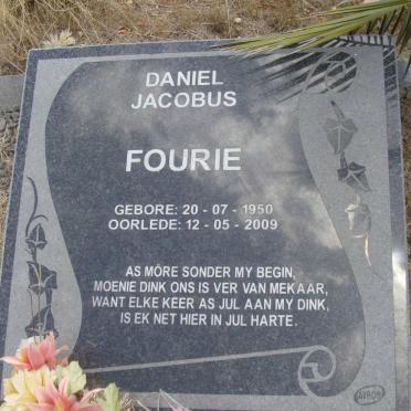 FOURIE Daniel Jacobus 1950-2009