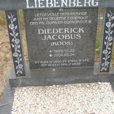 LIEBENBERG Diederick Jacobus 1929-2004