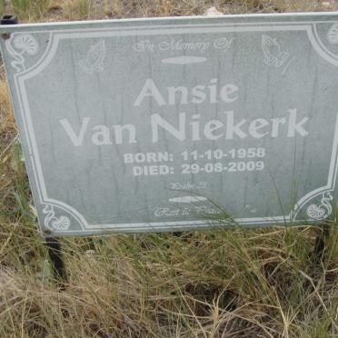 NIEKERK Ansie, van 1958-2009