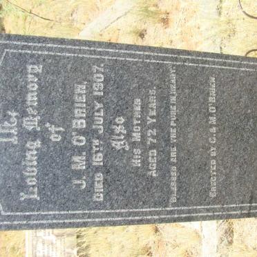 O'BRIEN J.M. -1907 :: O'BRIEN ?