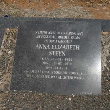 STEYN Anna Elizabeth 1933-2010