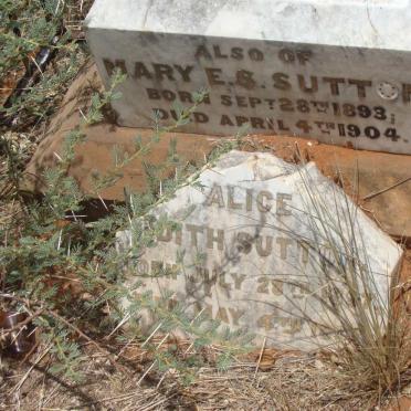 SUTTON Mary E.S. 1893-1904 :: SUTTON Alice Edith 1897-189?