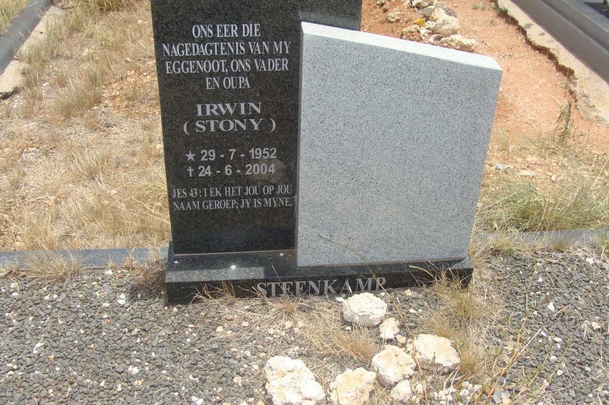 STEENKAMP Irwin 1952-2004
