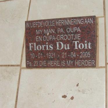TOIT Floris, du 1921-2005