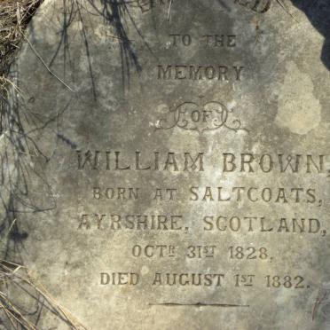 BROWN William 1828-1882