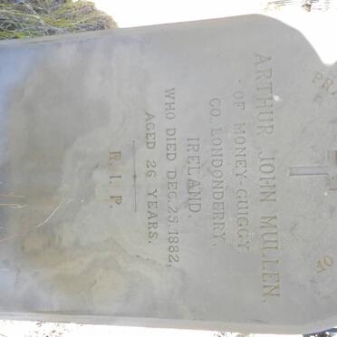 MULLEN Arthur John -1882