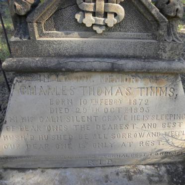 TIMMS Charles Thomas 1872-1895