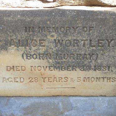 WORTLEY Alice nee MURRAY -1881