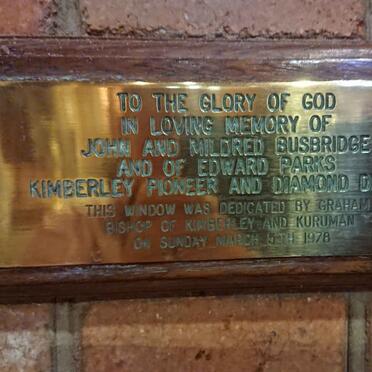 BUSBRIDGE Joan & Mildred :: PARKS Edward