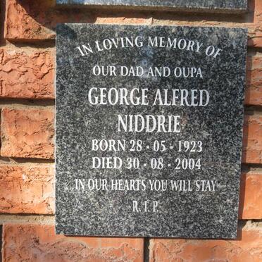 NIDDRIE George Alfred 1923-2004