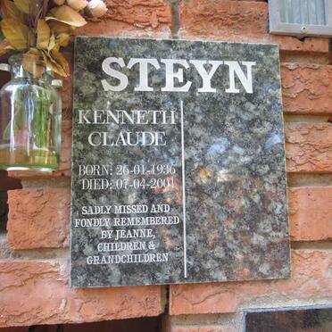 STEYN Kenneth Claude 1936-2001