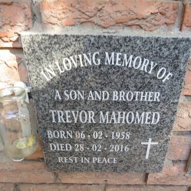 MAHOMED Trevor 1958-2016