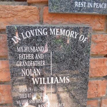 WILLIAMS Nolan 1948-2021