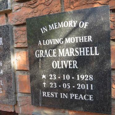 OLIVER Grace Marshell 1928-2011