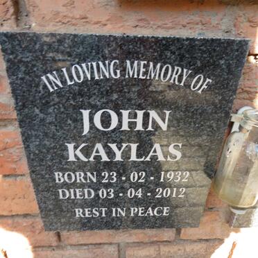KAYLAS John 1932-2012
