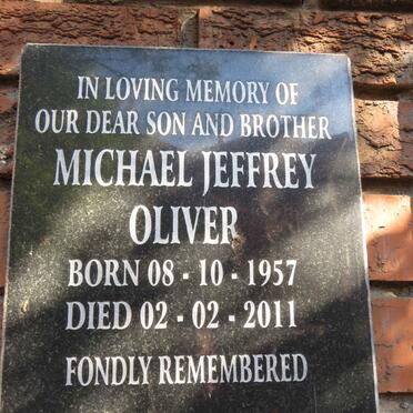 OLIVER Michael Jeffrey 1957-2011